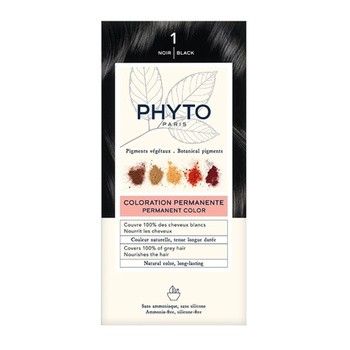 Phyto Color, farba do włosów, 1 czarny, 1 opakowanie