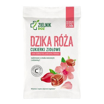 ZIELNIK DOZ Dzika Róża, cukierki ziołowe, 60 g
