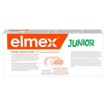 Elmex Junior, pasta do zębów dla dzieci 6-12 lat, 2 x 75 ml