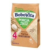alt BoboVita Porcja Zbóż, kaszka bezmleczna, manna, 4 m+, 170 g