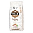 Brit Fresh Adult Fit & Slim, sucha karma dla dorosłych psów o niskiej aktywności, z nadwagą oraz starszych, indyk i groszek, 2,5 kg