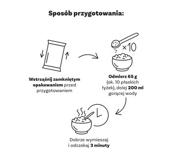 OneDayMore Owsianka z fińskimi płatkami owsianymi z suszonymi morelami i płatkami migdałów, 350 g