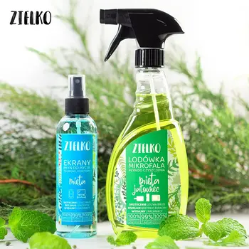 Zielko, Płyn do czyszczenia lodówki i mikrofali, mięta i jałowiec, 500 ml