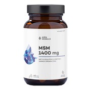 Aura Herbals MSM 1400 mg, siarka organiczna, kapsułki, 60 szt.
