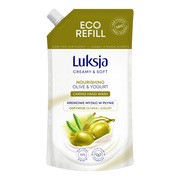 Luksja Creamy & Soft, odżywcze mydło w płynie, Oliwka i Jogurt, refill, 900 ml https://azcdn.doz.pl/image/d/product/8f02f9a6-scale-180x180.png