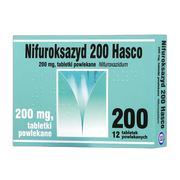 Nifuroksazyd Hasco, 200 mg, tabletki powlekane, 12 szt. 
