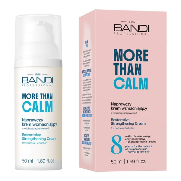 Bandi Professional Bandi More Than Calm, naprawczy krem wzmacniający z redukcją zaczerwienień, 50 ml