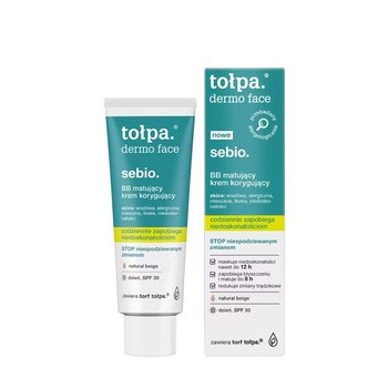 Tołpa dermo face sebio., BB matujący krem korygujący, 40 ml