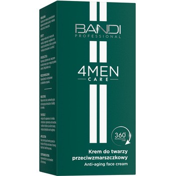 Bandi 4MEN Care, przeciwzmarszczkowy krem do twarzy, 50 ml