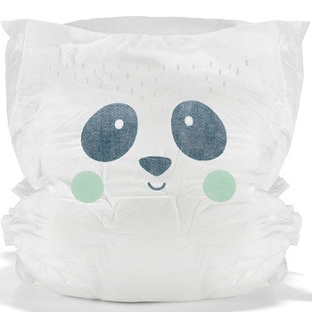 Kit & Kin, pieluszki 2 Midi (4-8 kg), Myszka/Panda, 38 szt.