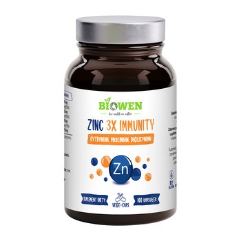 Biowen, Zinc 3X Immunity, kapsułki, 100 szt.