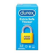 alt Durex Extra Safe, prezerwatywy powlekane środkiem nawilżającym, 12 szt.
