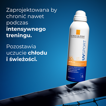 La Roche-Posay Anthelios UVSPORT, niewidoczna mgiełka odświeżająca SPF 50+, 200 ml