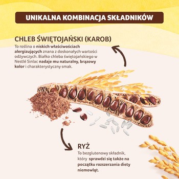 Nestle Sinlac, bezglutenowy produkt zbożowy, po 6. miesiącu, 500 g