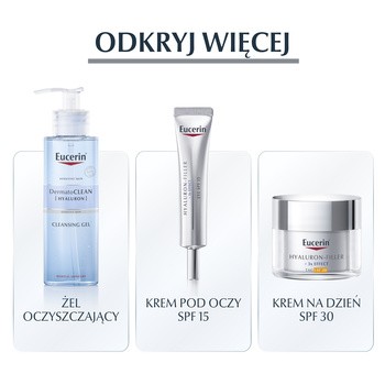 Eucerin Hyaluron-Filler, krem na noc z kwasem hialuronowym do każdego typu skóry, przeciwzmarszczkowy, 50 ml