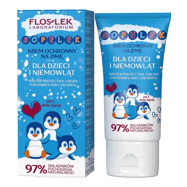 FlosLek Laboratorium Flos-Lek, Winter Care Sopelek, krem ochronny na zimę dla dzieci i niemowląt, 40 ml — Składniki i ocena