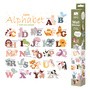 Sipo, Naklejki na ścianę dla dzieci, Alfabet Zwierzątka, 1 szt.