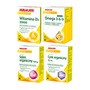 Zestaw Cynk, 15 mg, tabletki, 100 szt. + Omega 3-6-9, kapsułki, 60 szt. + Selen 100 µg, tabletki, 100 szt. + Walmark Plus Witamina D3 2000, kapsułki miękkie, 60 szt.