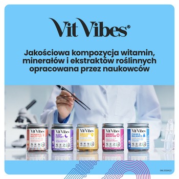Vit Vibes Calm & Balance, żelki, smak malinowy, 60 szt.