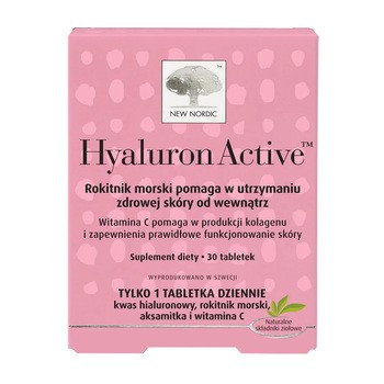 New Nordic, Hyaluron Active, tabletki, 30 szt.