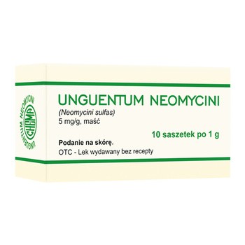 Unguentum Neomycini, 5 mg/g, maść, 10 saszetek