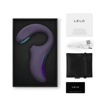 Lelo Enigma Double Sonic Cyber Purple, podwójny wibrator soniczny, 1 szt.