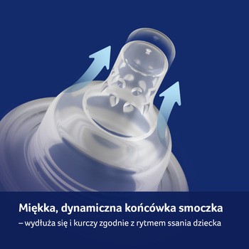 Lovi, silikonowy, dynamiczny smoczek na butelkę, kaszka, 6 m+, 2 szt.