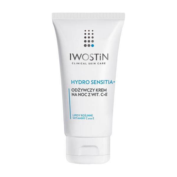 Iwostin Iwostin Hydro Sensitia+, Creme pflegend für die Nacht z wit. C+E, 50 ml — Inhaltsstoffe und Bewertung