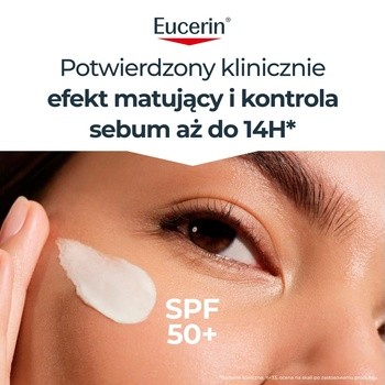 Eucerin Oil Control Dry Touch, żel-krem ochronny SPF 50+, 50 ml