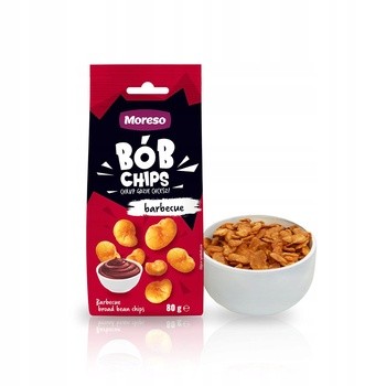 Moreso, Bób Chips Barbecue, 80 g