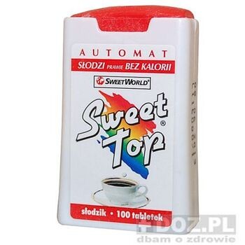 Sweet Top, słodzik z dozownikiem automatycznym, tabletki, 100 szt