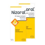 Zestaw 2x Nizoral, 20 mg/g, szampon leczniczy, 100 ml