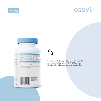 Osavi Witamina B6 P-5-P 30 mg, kapsułki twarde, 120 szt.