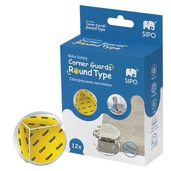 Sipo, silikonowe zabezpieczenia do narożników mebli, 12 szt.