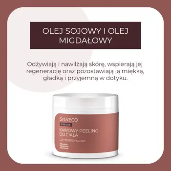 Sylveco Pure Line, peeling do ciała, kawowy, 400 g