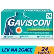 Gaviscon o smaku mięty TAB, tabletki do rozgryzania, żucia, 24 szt.