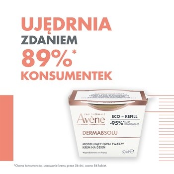 Avene DermAbsolu, krem na dzień modelujący owal twarzy, refill, 50 ml