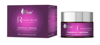 AVA Resveratrol, Wygładzenie i ujędrnienie, krem z kompleksem CoffeeUp, 50 ml