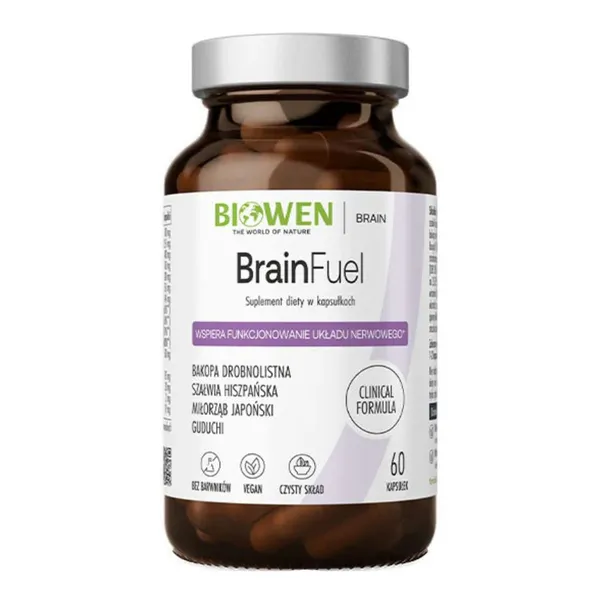 Комплекс для мозга Biowen BrainFuel, для памяти и концентрации, 60 капсул