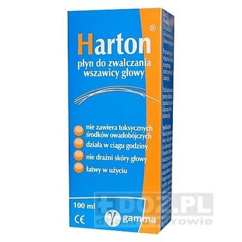 Harton, płyn, do zwalczania wszawicy głowy, 100 ml