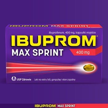 Ibuprom Max Sprint, 400 mg, kapsułki miękkie, 10 szt.