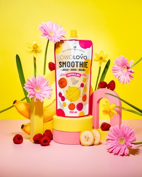 Owolovo Smoothie Jabłko-banan-malina, 250 ml