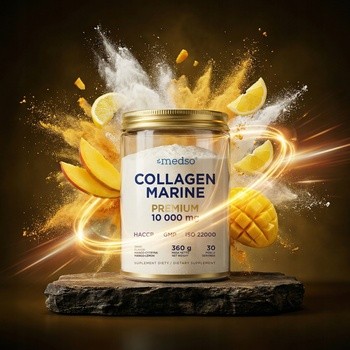 Medso Collagen Marine Premium 10 000 mg, proszek, smak mango-cytryna, 360 g