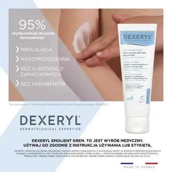 Zestaw Dexeryl, mleczko odżywcze, 500 ml + krem emolientowy, 500 g