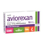 Aviorexan, 50 mg + 50 mg, tabletki powlekane, 10 szt.        