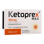 Ketoprex MAX, 50 mg, tabletki powlekane, 20 szt.