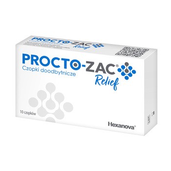 Procto-Zac Relief, czopki doodbytnicze, 10 szt.