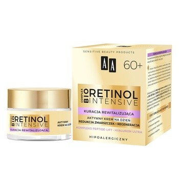 AA Retinol Intensive 60+ krem na dzień, redukcja zmarszczek + regeneracja, 50 ml