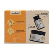Sundose For Skin Anti-Aging + For Strong Nails, 1 zestaw (154 g + 60 kapsułek)