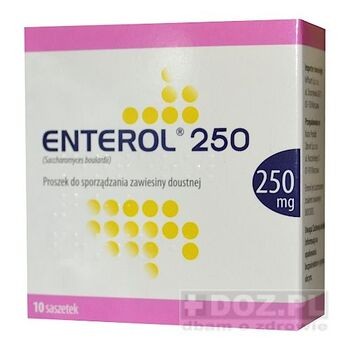 Enterol, 250 mg, proszek do sporządzania zawiesiny doustnej, 10 saszetek (import równoległy, InPharm)